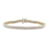 Thumbnail Image 0 of Diamond Tennis Bracelet 3 ct tw Round-Cut 10K Yellow Gold 7.5"