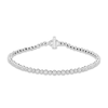 Thumbnail Image 2 of Forever Connected Diamond Bracelet 1 ct tw Pear & Round-cut 10K White Gold 7.25"