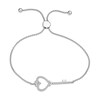 Thumbnail Image 1 of Diamond Key Bolo Bracelet 1/5 ct tw Round-cut Sterling Silver 9.5"
