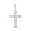 Thumbnail Image 0 of Men's Diamond Cross Pendant 1-1/2 ct tw Round & Baguette 10K Yellow Gold