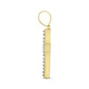 Thumbnail Image 3 of Men's Diamond Cross Pendant 1-1/2 ct tw Round & Baguette 10K Yellow Gold