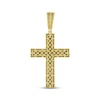 Thumbnail Image 4 of Men's Diamond Cross Pendant 1-1/2 ct tw Round & Baguette 10K Yellow Gold