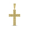 Thumbnail Image 3 of Men's Diamond Cross Pendant 1-1/2 ct tw Round & Baguette 10K Yellow Gold