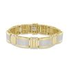 Thumbnail Image 0 of Men's Diamond Link Bracelet 2 ct tw Round-cut 10K Yellow Gold 8.5"