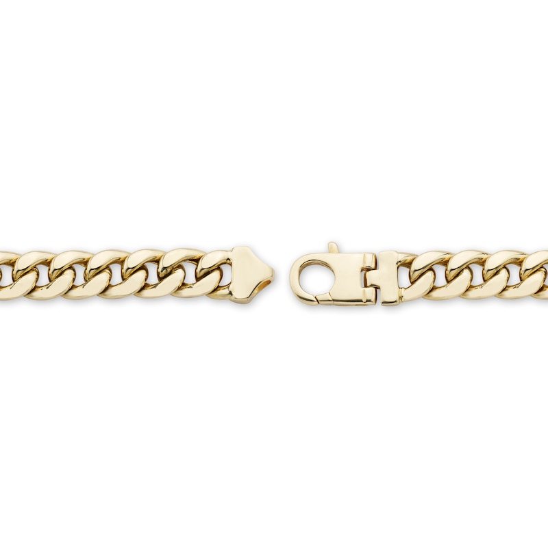 MEN'S YELLOW GOLD BRACELET WITH DIAMOND PAVE, 2 1/6 CT TW