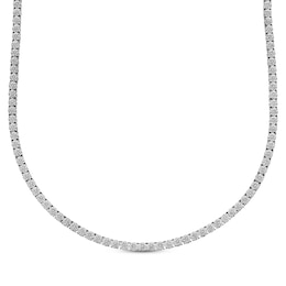 Men's Diamond Necklace 2- 1/2 ct tw Round-cut 10K White Gold 20.25&quot;
