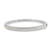 Thumbnail Image 0 of Diamond Bangle Bracelet 3 ct tw Round-cut 10K Two-Tone Gold 7.5"