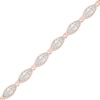 Thumbnail Image 2 of Diamond Milgrain Bracelet 3/8 ct tw Round-cut 10K Rose Gold 7"