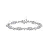 Thumbnail Image 1 of Diamond Filigree Bracelet 1-1/2 ct tw Round-cut Sterling Silver 7.25"