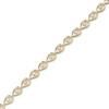 Thumbnail Image 2 of Love Entwined Diamond Bracelet 1 ct tw Round-cut 10K Yellow Gold 7"