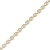 Thumbnail Image 1 of Love Entwined Diamond Bracelet 1 ct tw Round-cut 10K Yellow Gold 7"