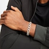 Thumbnail Image 3 of Men's Diamond Angled Curb Bracelet 10K Yellow Gold 8.5"