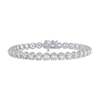 Thumbnail Image 1 of KAY Lab-Grown Diamonds Line Bracelet 8 ct tw 14K White Gold 7"