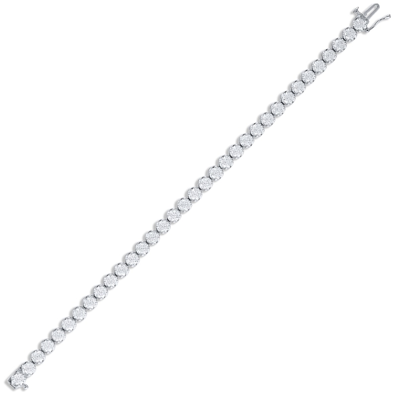 Main Image 2 of KAY Lab-Grown Diamonds Line Bracelet 8 ct tw 14K White Gold 7"