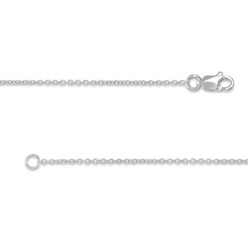 Main Image 2 of Diamond Three-Stone Bracelet 1/2 ct tw Round-cut 10K White Gold 7"
