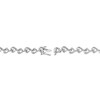 Thumbnail Image 2 of Diamond Heart Link Bracelet 1/10 ct tw Round-cut Sterling Silver 7"