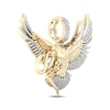 Thumbnail Image 1 of Men's Diamond Eagle and Snake Charm 1/3 ct tw Round-cut 10K Yellow Gold