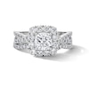 Thumbnail Image 3 of Neil Lane Artistry Cushion-Cut Lab-Grown Diamond Halo Bridal Set 2 ct tw 14K White Gold