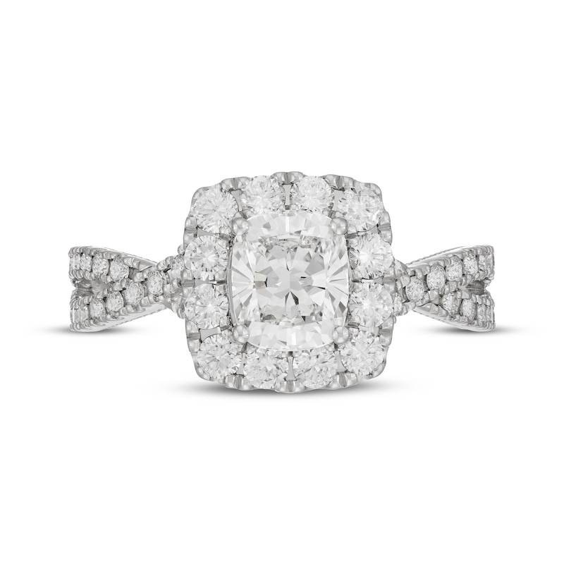 Main Image 3 of Neil Lane Artistry Cushion-Cut Lab-Grown Diamond Engagement Ring 1-7/8 ct tw 14K White Gold
