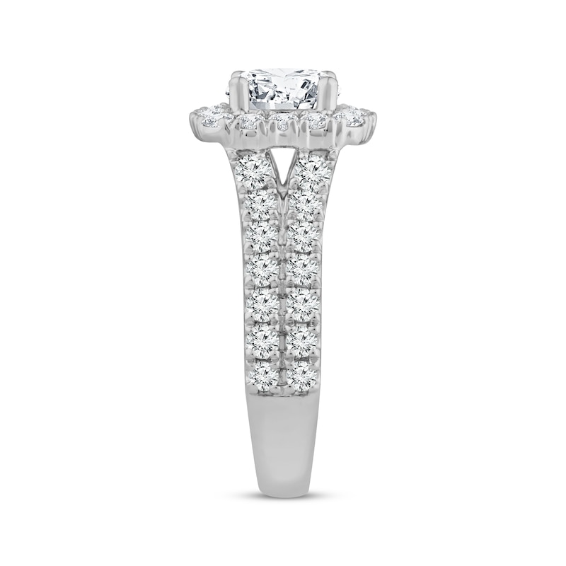 Lab-Created Diamonds by KAY Engagement Ring 2-7/8 ct tw Round-cut 14K White Gold