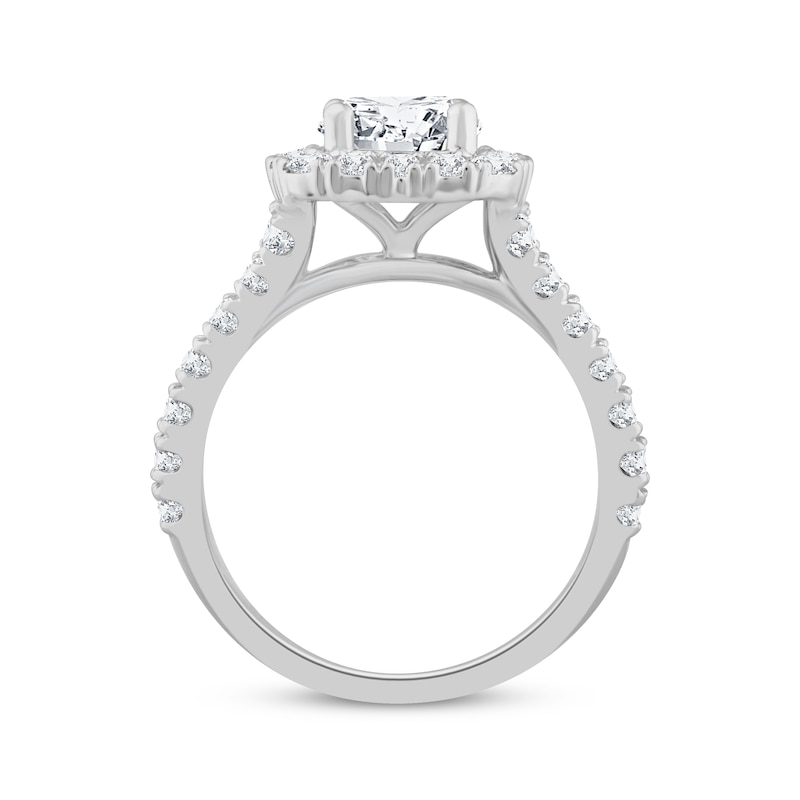Lab-Created Diamonds by KAY Engagement Ring 2-7/8 ct tw Round-cut 14K White Gold