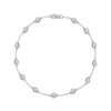 Thumbnail Image 0 of Diamond Bezel Station Bracelet 1 ct tw 14K White Gold 7"