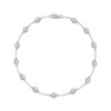 Thumbnail Image 0 of Diamond Bezel Station Bracelet 1 ct tw 14K White Gold 7"