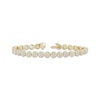 Thumbnail Image 0 of Diamond Cluster Circle Link Bracelet 4 ct tw 14K Yellow Gold 7.25"