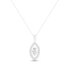 Thumbnail Image 1 of Unstoppable Love Marquise-Cut Lab-Grown diamond Necklace 1-1/2 ct tw 14K White Gold 18”