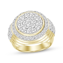 Men’s Round-Cut Diamond Ring 3 ct tw 10K Yellow Gold