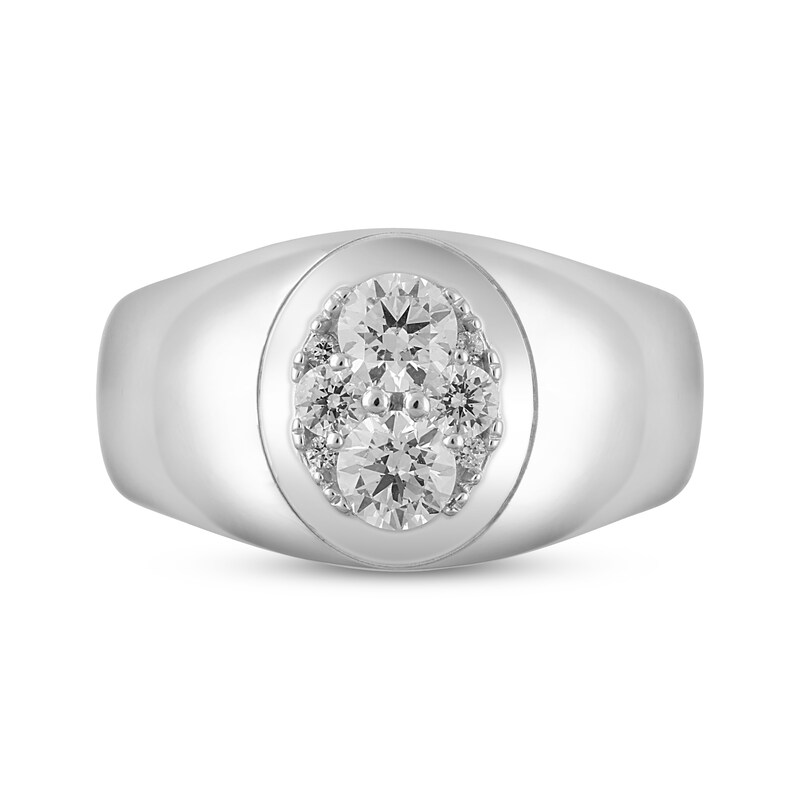 Men’s Round-Cut Diamond Ring 1 ct tw 14K White Gold