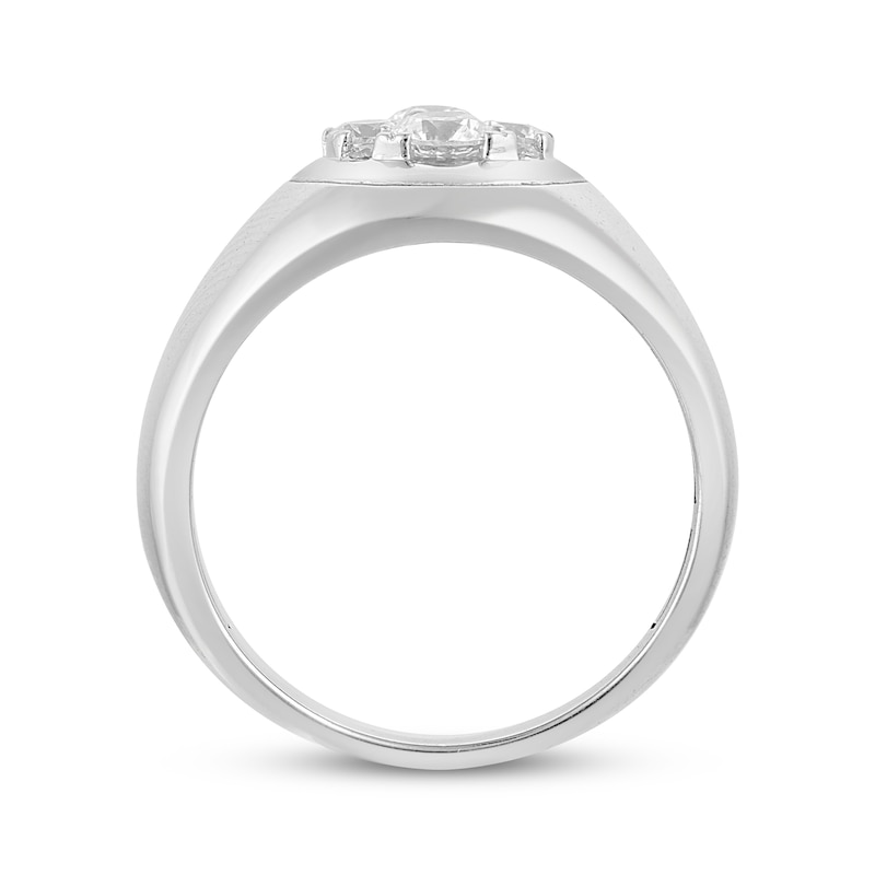 Men’s Round-Cut Diamond Ring 1 ct tw 14K White Gold