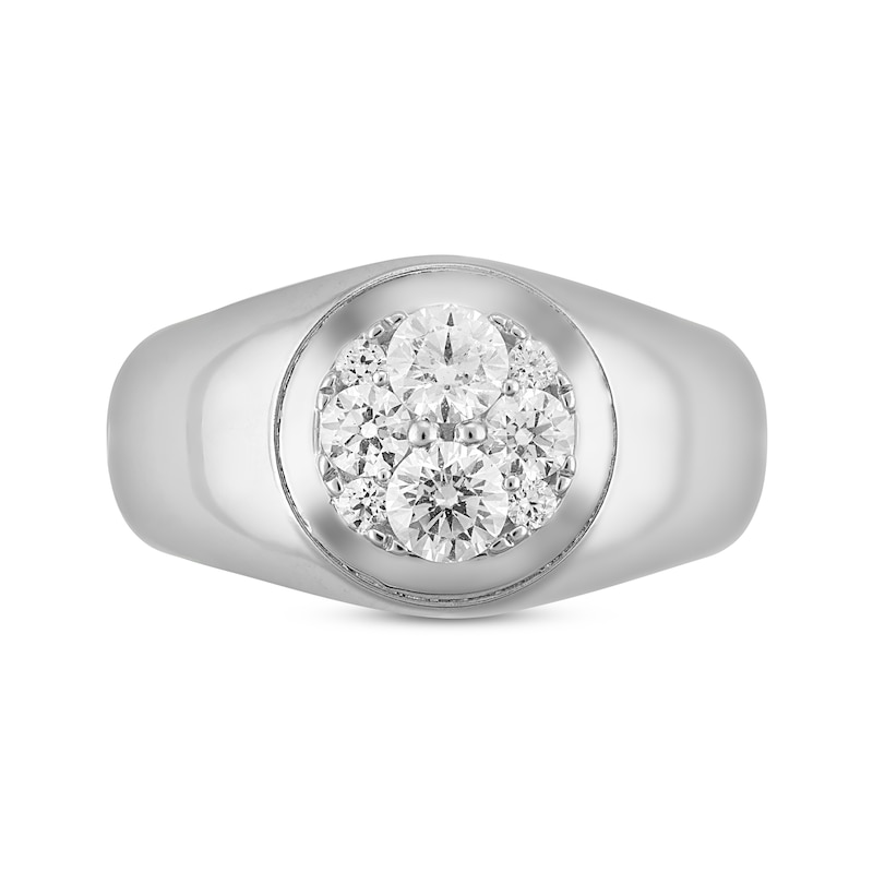 Men’s Round-Cut Diamond Ring 1 ct tw 14K White Gold