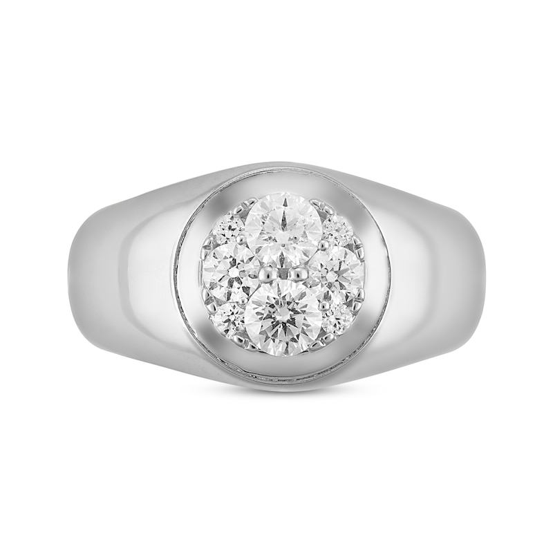 Men’s Round-Cut Diamond Ring 1 ct tw 14K White Gold