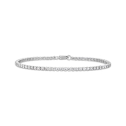 Round-Cut Diamond Tennis Bracelet 3 1/6 ct tw 14K White Gold 7”