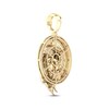 Thumbnail Image 3 of Men's Diamond & Lab-Created Ruby Eagle Head Medallion Charm 1/2 ct tw 10K Yellow Gold