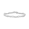 Thumbnail Image 0 of Diamond "Mom" Heart & Infinity Link Bracelet 1/20 ct tw Sterling Silver 7.25"