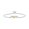 Thumbnail Image 0 of Diamond "Mom" Bolo Bracelet 1/20 ct tw Sterling Silver & 10K Yellow Gold