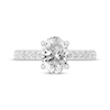 Thumbnail Image 3 of Lab-Grown Diamonds Oval-Cut Engagement Ring 2-1/2 ct tw 14K White Gold