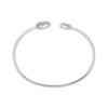 Thumbnail Image 2 of Diamond Inset Double Heart Cuff Bracelet 1/3 ct tw 10K White Gold