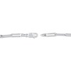 Thumbnail Image 3 of Diamond Accent Quinceañera Dangle Paperclip Bracelet 10K White Gold 7.5"