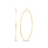 Thumbnail Image 1 of Squared Tube Hoop Earrings 10K Yellow Gold 73mm