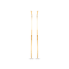 Thumbnail Image 2 of Squared Tube Hoop Earrings 10K Yellow Gold 73mm