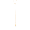 Thumbnail Image 1 of Rhombus Drop Lariat Bolo Necklace 14K Yellow Gold 26"