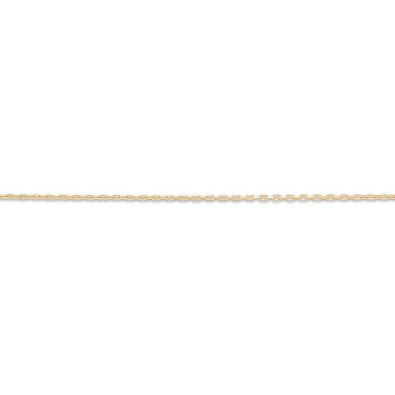 Rhombus Drop Lariat Bolo Necklace 14K Yellow Gold 26"