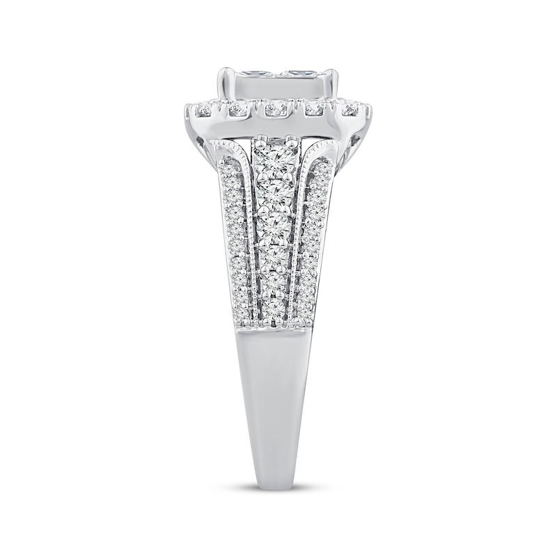 Main Image 2 of Adore Princess-Cut Diamond Engagement Ring 1-3/4 ct tw 14K White Gold