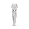 Thumbnail Image 2 of Adore Princess & Baguette-Cut Diamond Engagement Ring 1 ct tw 10K White Gold