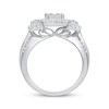 Thumbnail Image 3 of Adore Princess & Baguette-Cut Diamond Engagement Ring 1 ct tw 10K White Gold