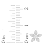 Thumbnail Image 4 of Baguette & Round-Cut Diamond Flower Stud Earrings 1/4 ct tw 10K White Gold