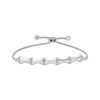 Thumbnail Image 0 of Diamond Bamboo Bolo Bracelet 1/5 ct tw Sterling Silver